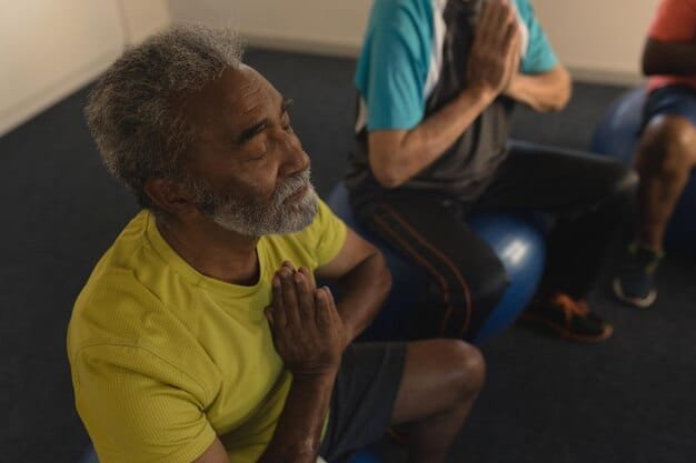 An older adult participating in a fitness class designed for seniors, highlighting the benefits of preventative healthcare and active living in retirement.
