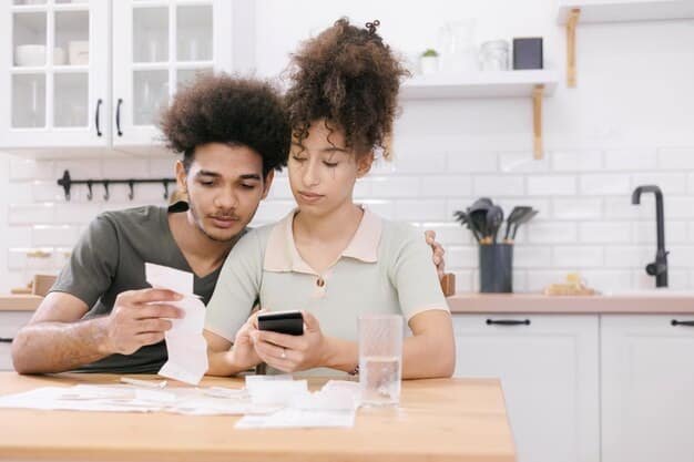 A split image showcasing two scenarios: on one side, a person happily using a BNPL app, and on the other, a person looking stressed while holding a pile of credit card bills, illustrating the contrasting appeal and potential drawbacks of each payment method.