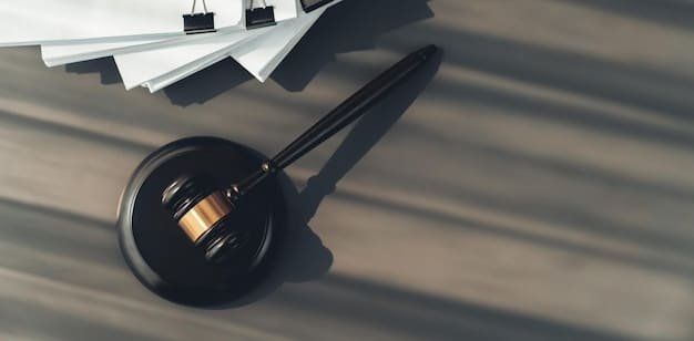 A gavel hitting a sound block, symbolizing regulatory changes and potential government-backed debt relief initiatives.