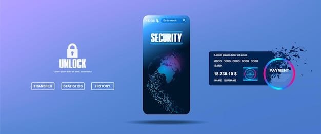 A smartphone displaying a credit card app with an AI-powered security dashboard, showing real-time transaction monitoring, fraud alerts, and personalized security settings, highlighting AI's role in enhancing user control and security.