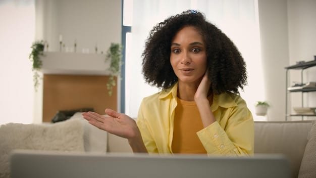 A person on a video call with a credit counselor, discussing debt management options and strategies. The counselor is shown providing guidance and support.
